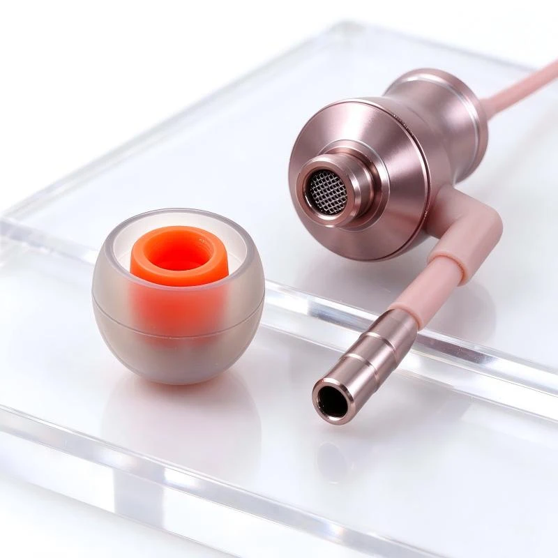 Dual Color Silicone Ear Tips for in-Ear Earphones Eco-Friendly Material