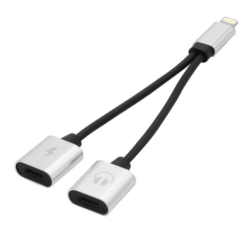 Dual Function iPhone Adapter for Charging and Audio Listening