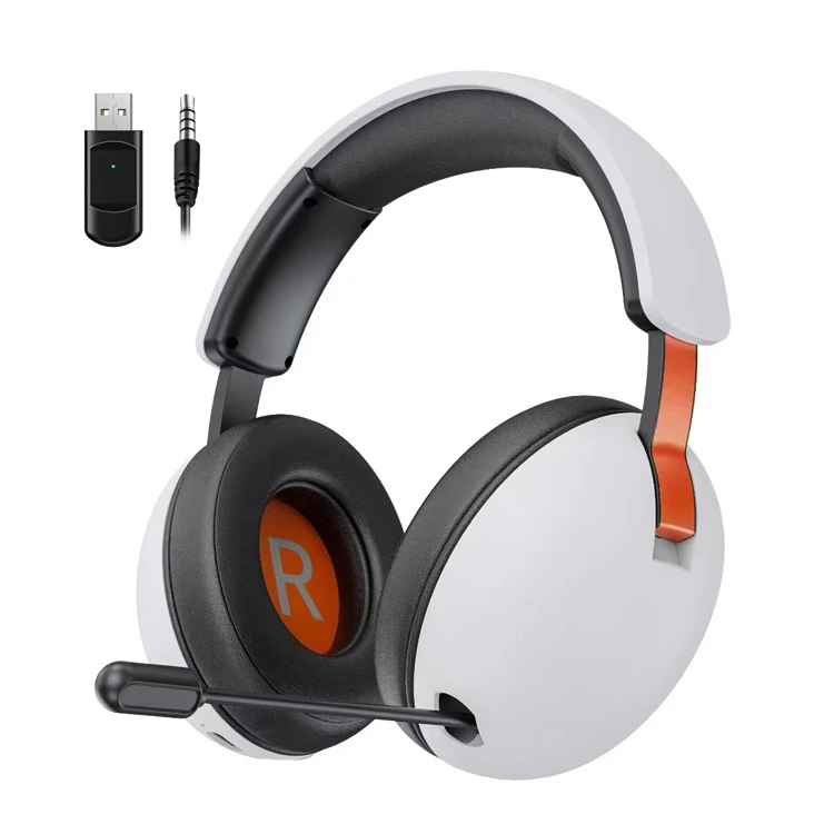 Dual Mode 2.4G Bt Wireless Gaming Headset Wireless Headphone with Retractable Mic and 3.5mm Audio Jack