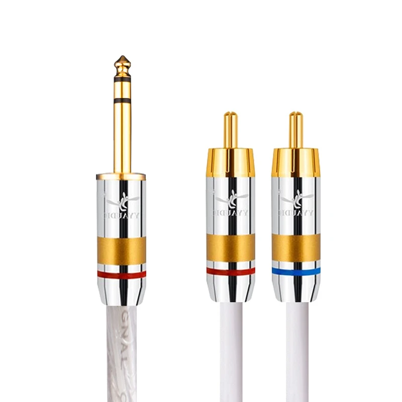 Durable 24K Gold-Plated Plug Audio Adapter Wire for Frequent Plugging in Stage Performances & Live Gigs