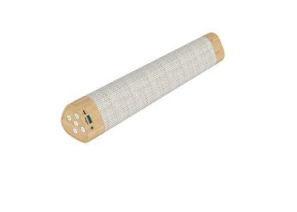 Durable Bamboo Speakers with Slimmest Soundbar Speaker, Aux in, FM Radio, FSC Certified