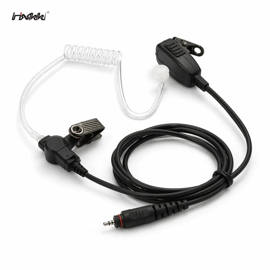 Durable Clear Tube Ptt Earpiece for Motorola Communication Devices