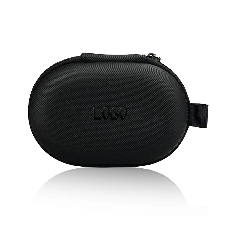 Durable Stylish Design Oval Shape Compact Carrying EVA Case for Earphone and Ccables