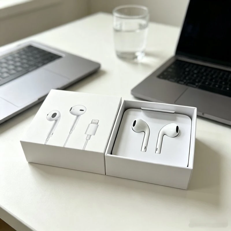 Durable in-Ear Wired Headphone with Lightning Connector OEM Acceptable for Wholesale Buyer