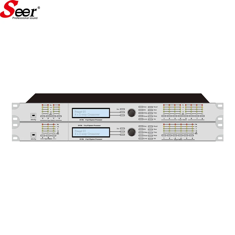 Dx Digital Processor Professional Speaker Active Line Array Digital Amplifier Sound System
