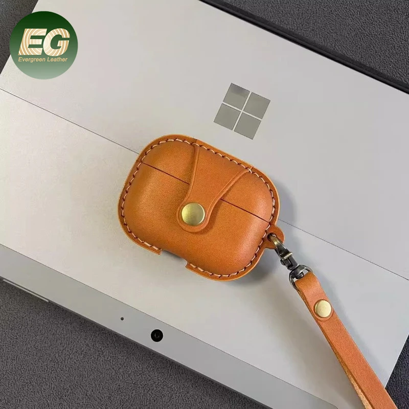Ea538 Vegetable Tanned Leather 3 Cover Bling 4 Luxury Cases Wholesale Cute 2ND Gen PRO 2 Rhinestone Designer Airpod Case