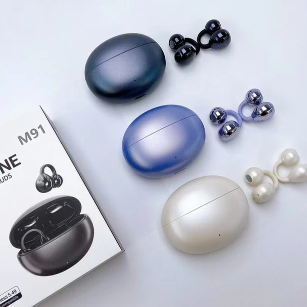 Ear Clip M91 Earbuds Wireless Bluetooth-Compatible Headset Headphones Noise Reduction Earphones