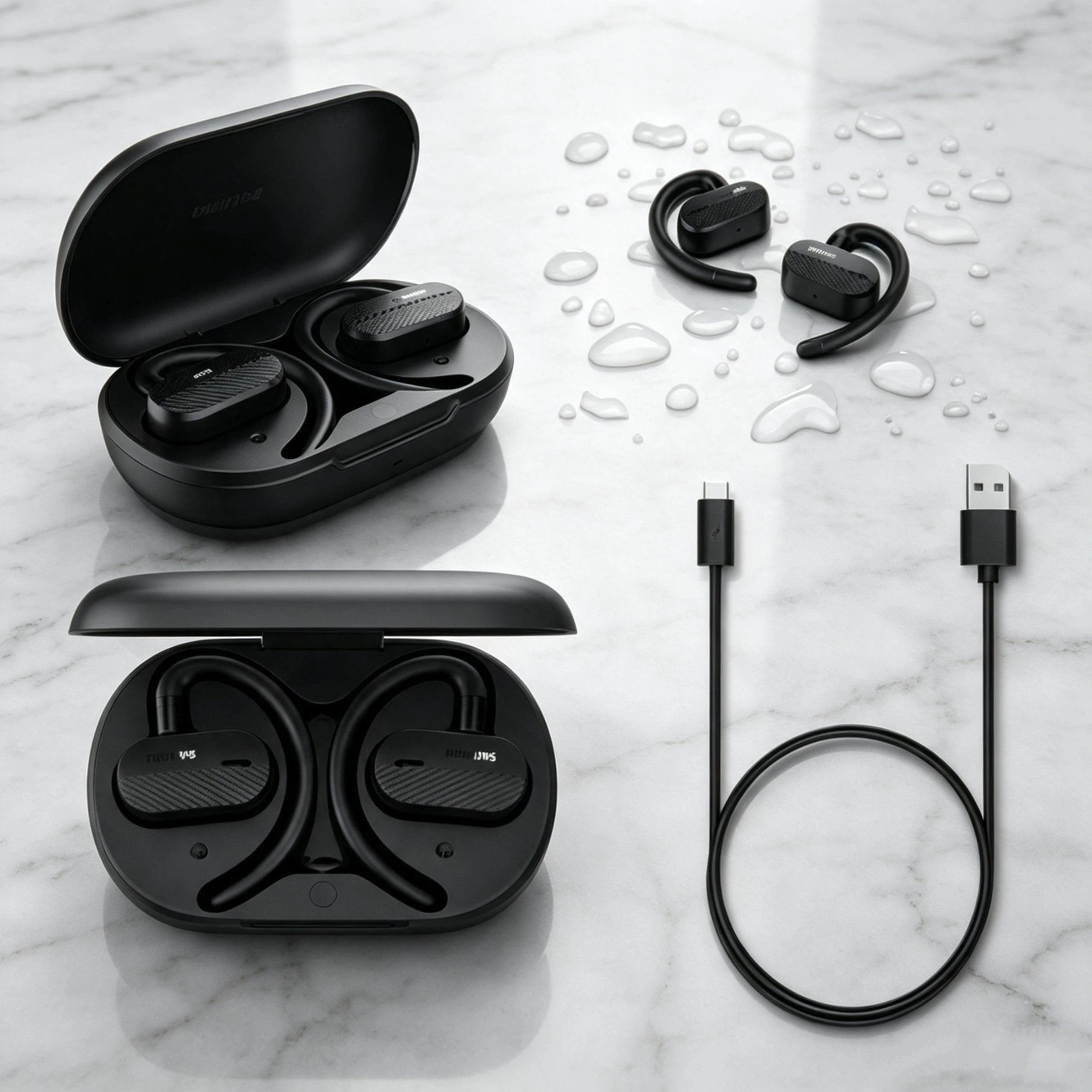 Ear Hook Open Ear Wireless Sports Headphones Taa6708 Ipx5 Waterproof 21h Playtime