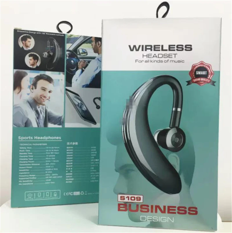 Ear Hook Wireless Bluetooth 5.0 Edition 180° Rotation Headset Earphone