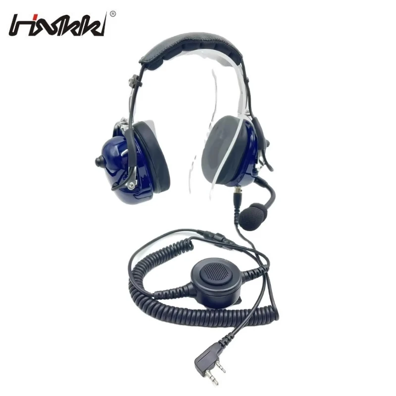 Ear Muff Noise Canceling Aviation Headset for Two Way Radio