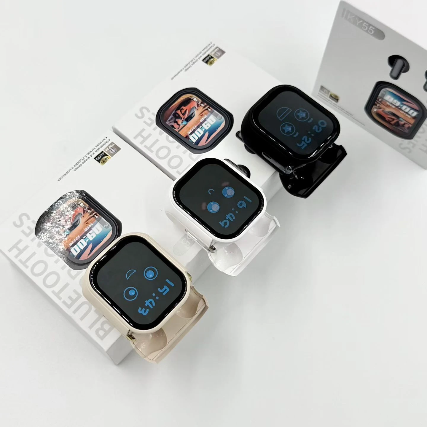 Early Jog Slim Border Clock Panel Cozy Bluetooth Headset