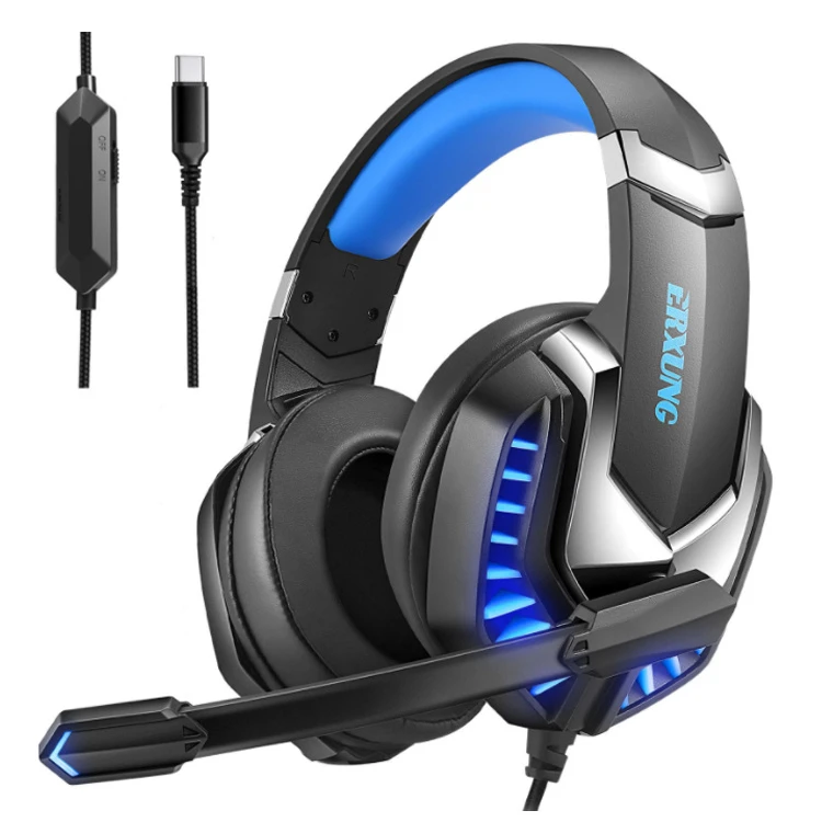 Earphone Headphones Factory Type C USB Wired Headset Gaming Bluetooth Headphones Build in Microphone for Mobile Phone