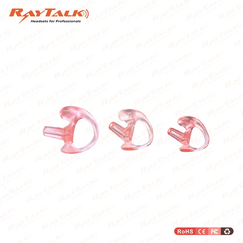 Earpiece Spare Parts Tips Ear Inserts Pink/Black/Clear