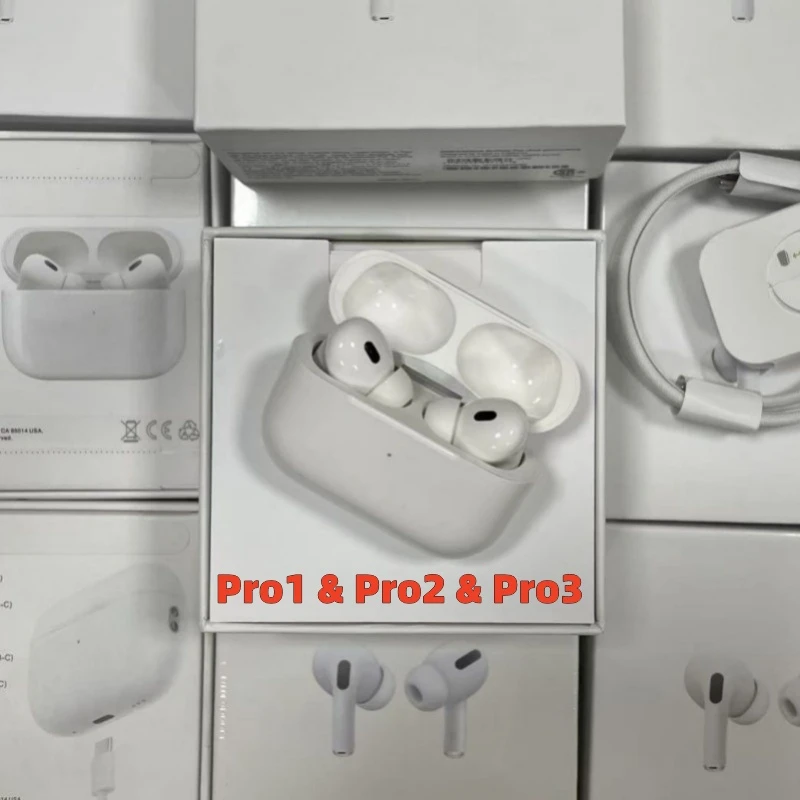 Eb 1: 1 AAA+++Best PRO2 PRO3 Active Noise Cancellation Anc PRO 2 3 Pods Air Max 4 Tws Bluetooth Wireless Stereo Headphone Earbuds Earphone Gaming Headset