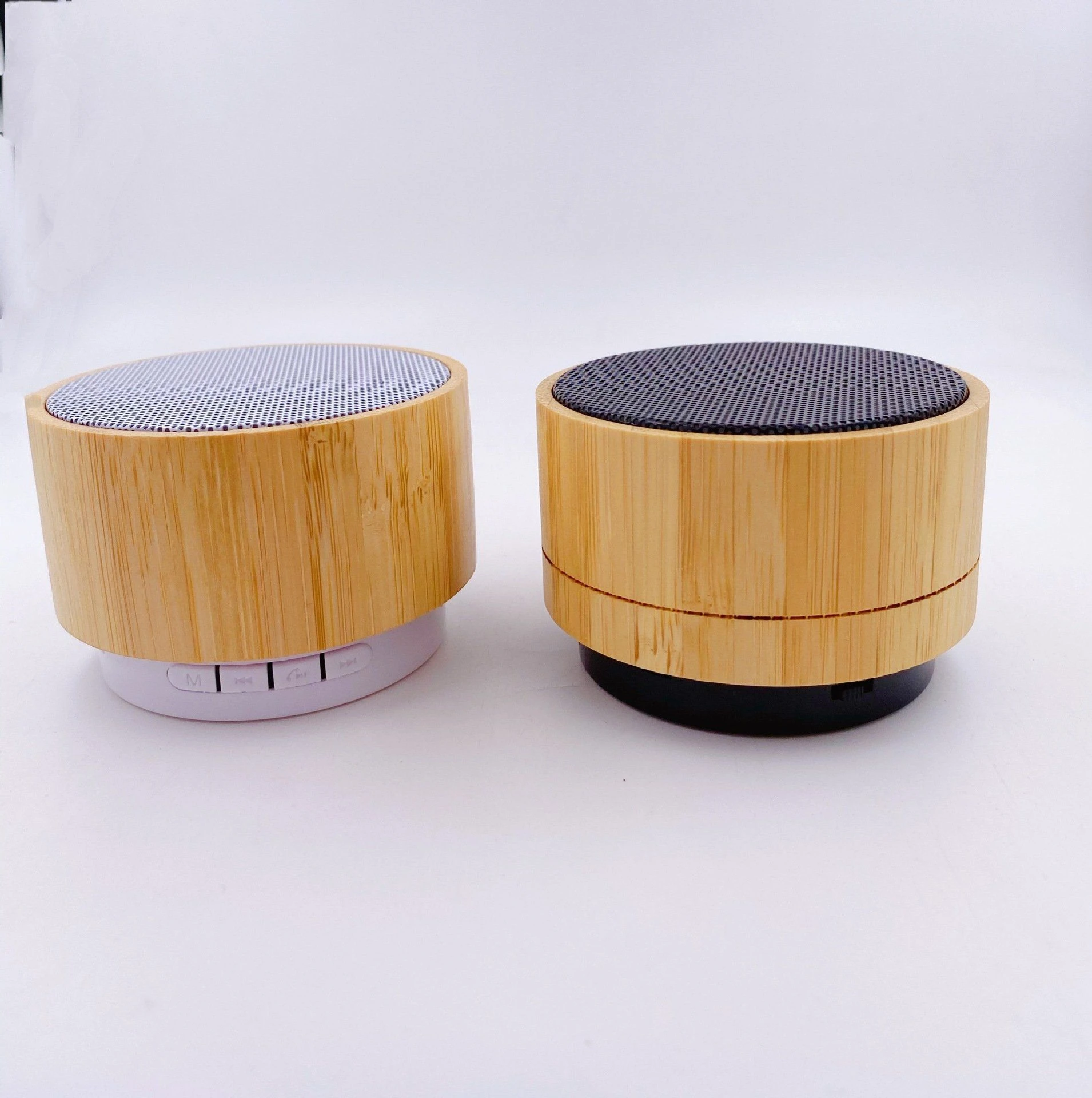 Eco Friendly Material Bamboo Wood A10 S10 Mini Sound Box Smart Wireless Bluetooth Speaker