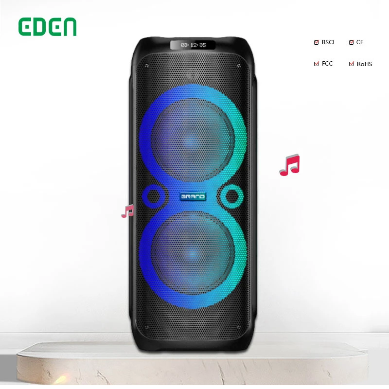 Eden Wholesale Speaker Box Powerful Loudspeaker Portable Bluetooth Multimedia Karaoke PA System Speaker with FM Radio ED-1252