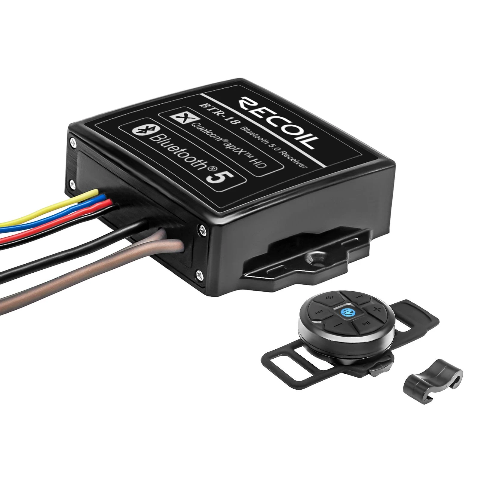 Edge Btr-18 Ipx7 Bluetooth Receiver with Wireless Remote Controller, Equipped with The Latest QualcommÂ® Qccc3034 Bluetooth Connectivity