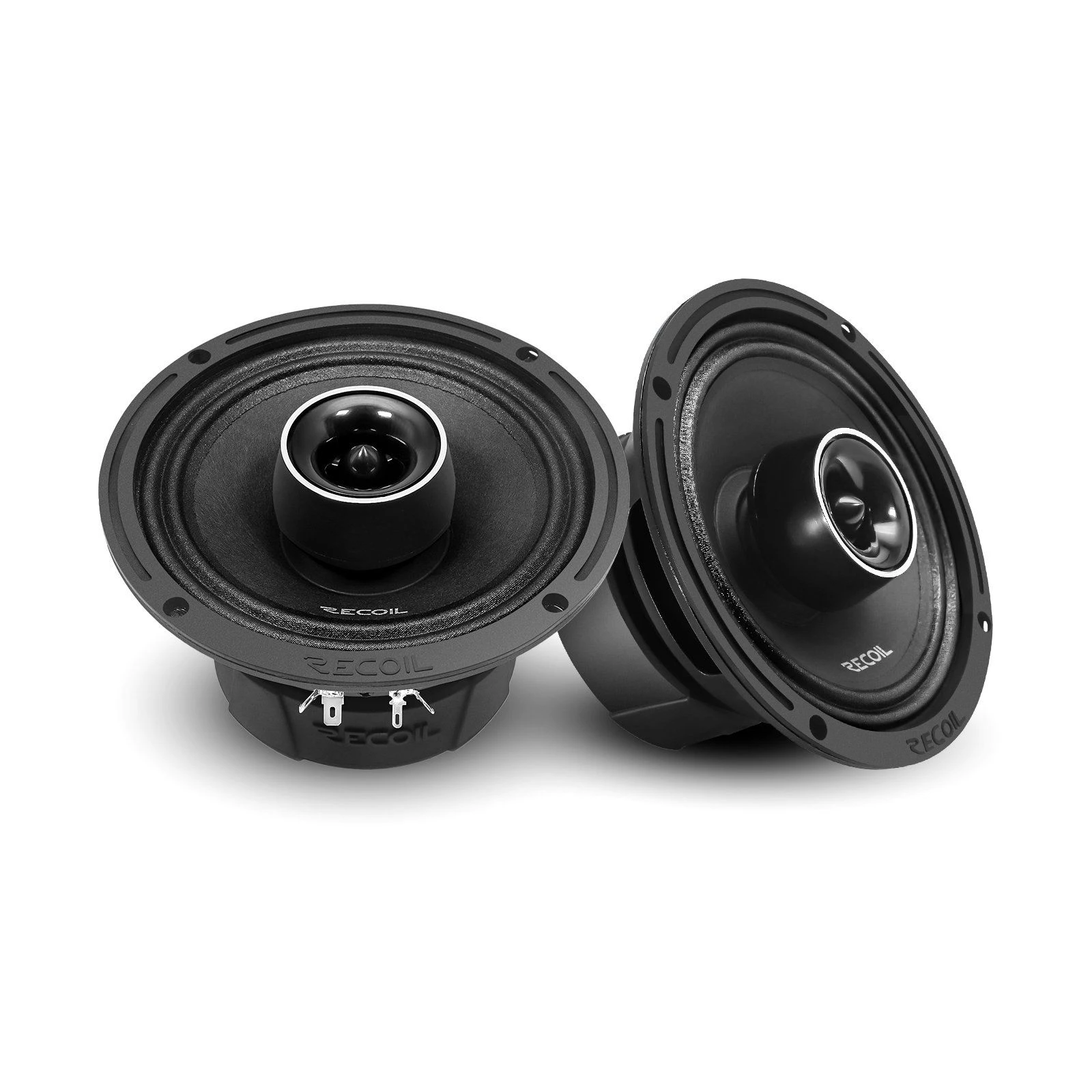Edge Mx65 Pair 6.5-Inch 2-Way PRO Audio Midrange Coaxial Speakers with Built-in Bullet Tweeters