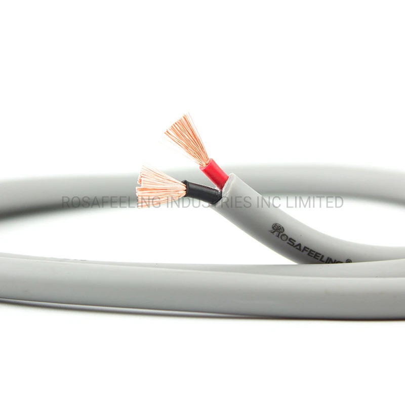 Electric 2 Core Shielded PVC Insulated Flexible Speaker Lvds Cable Wire (FS-215)