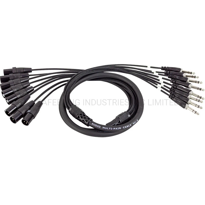 Electrical Copper Conductor PVC Wire Multi-Core Snake Audio Cable with Trs 1/4″ Plug (RSA12)