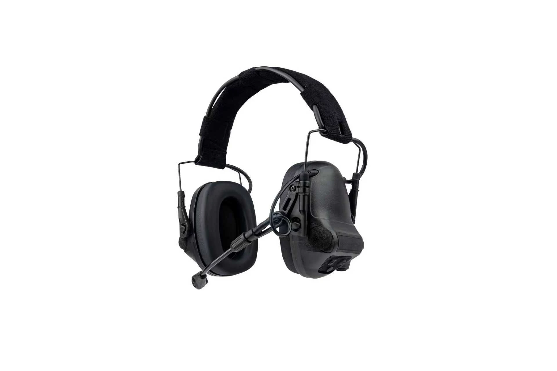 Electronic Pickup Noise-Canceling Tactical Headphone with Dual-Channel Ptt