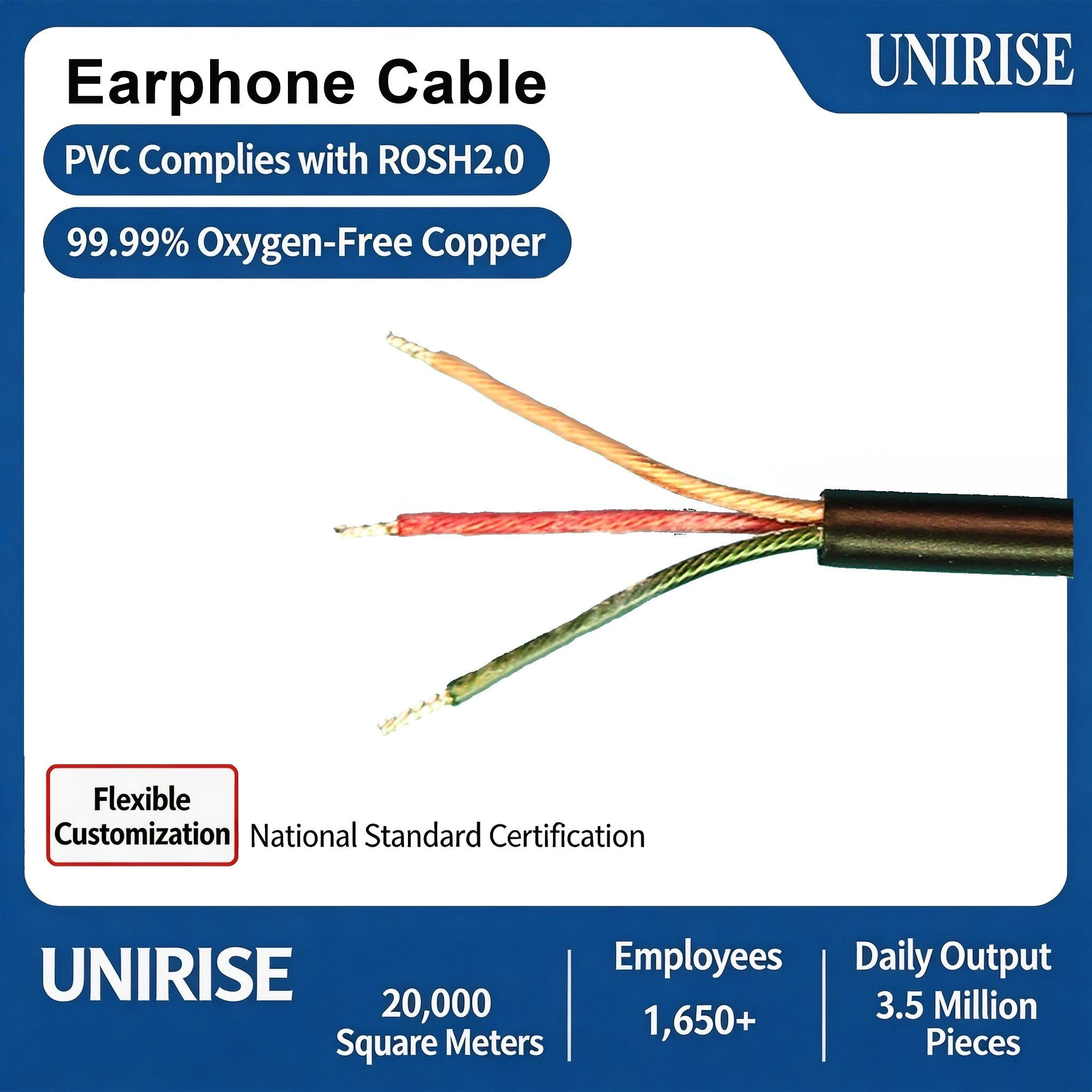 Enhanced Sound Experience Earphone Cable with Premium Quality Model