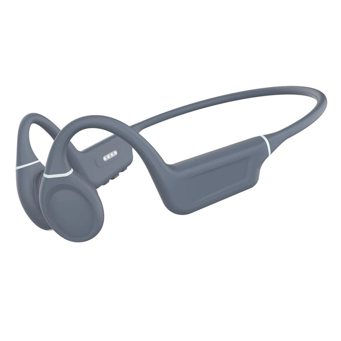 Es-910plus Headband Headphone 100% Waterproof Swimming Headset Open Ear Bone Conduction Earphone Gray