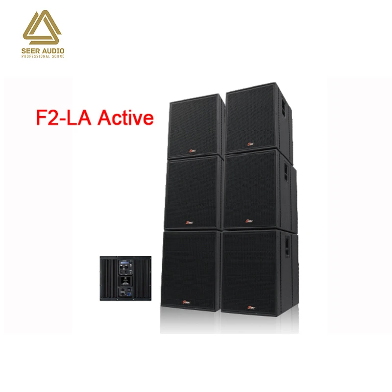F2 Double 12” Inch Powered Subwoofer Speaker Price for Live Touring Active Line Array