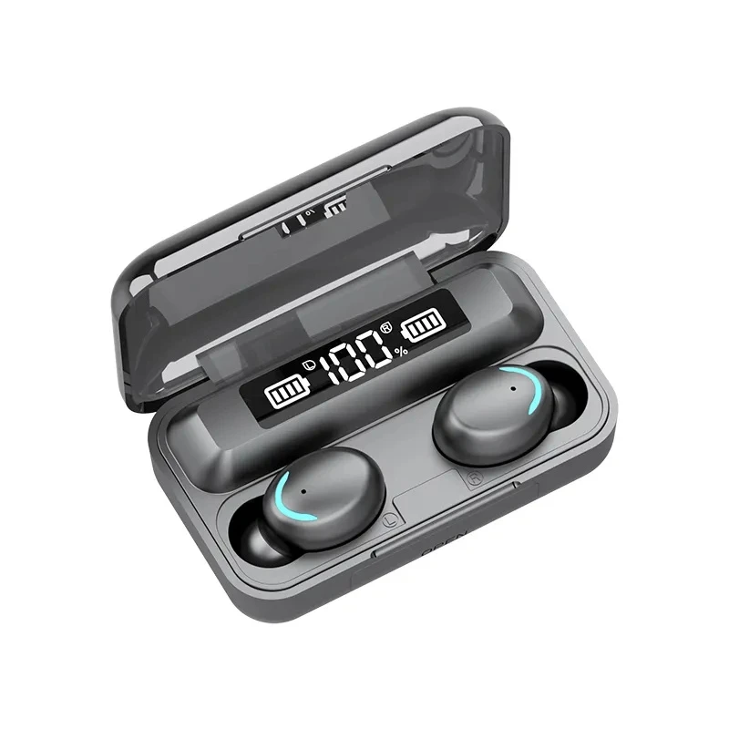 F9 Headset LED Mini Bt Earbuds 5.3 Wireless Tws in-Ear Headphones F9-5 Earphone