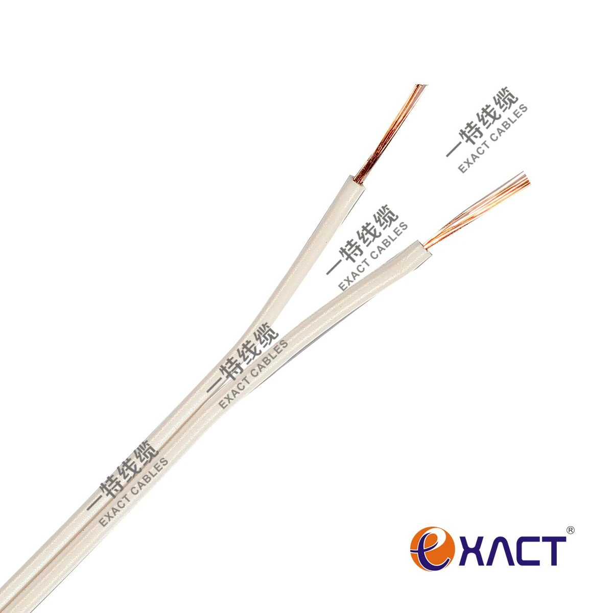 Factory Direct Supply Flexible Audio Speaker Cable 2 Conductors Copper Wire for Hi-Fi Sound System Home Theater Installation and Professional Audio Projects