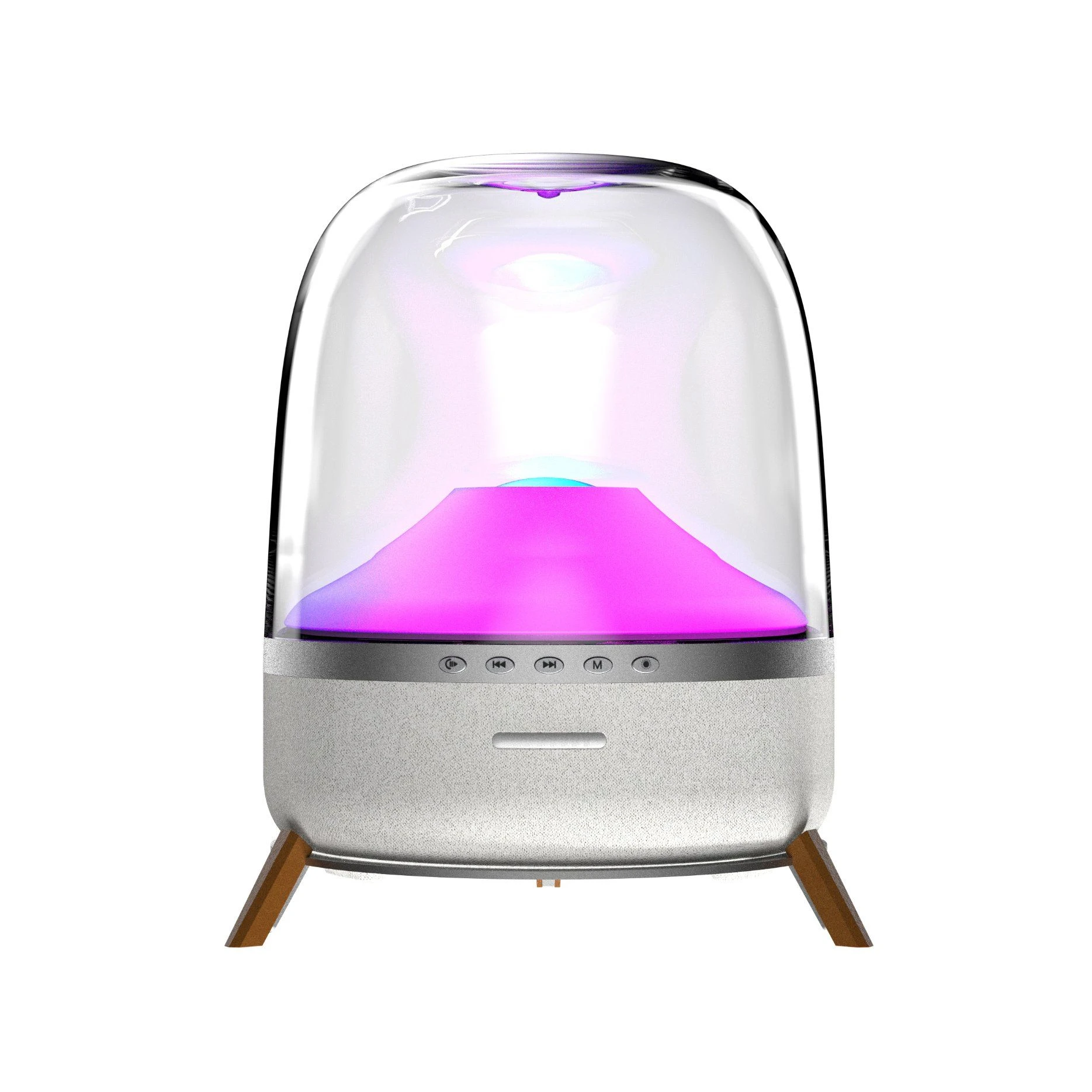 Factory Direct Supply Wireless Bluetooth Speaker with LED Light Rechargeable