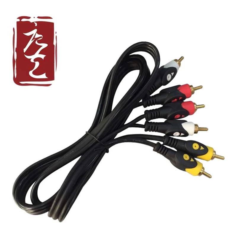 Factory Fish Eye Audio Video RCA Cable 3r-3r with CE RoHS Approved