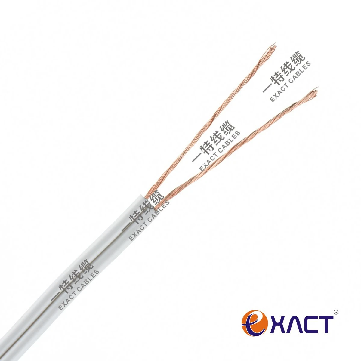 Factory Manufacturer 2 Core Speaker Cable with OFC Copper / TC Stranded Conductor PVC Insulation Audio Wire for Loudspeaker Connection and Broadcasting System