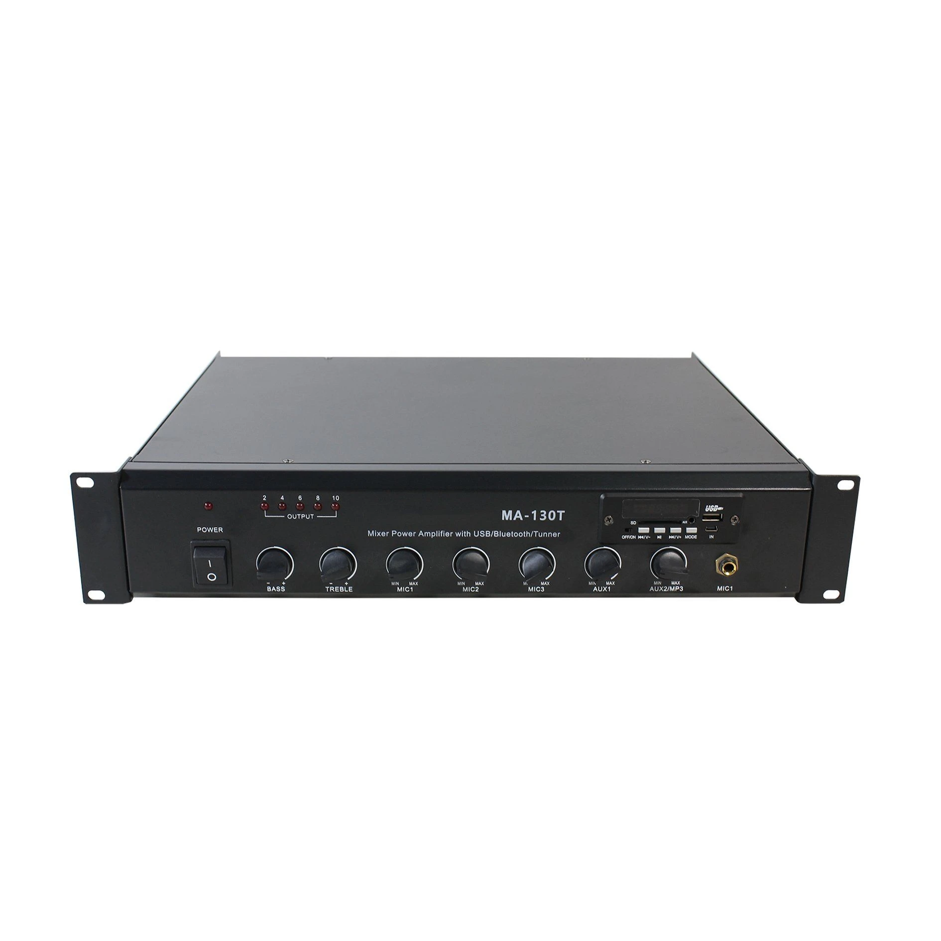 Factory Price 130W RMS Power Compact Mixer Amplifier with Audio Sources for Retail Shops Restaurants and Bars