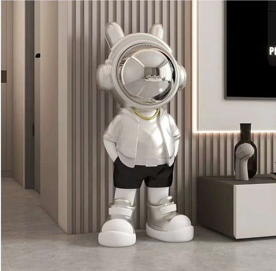 Factory Price Custom, Large Interior Decoration Now Sculpture Astronaut with Speaker