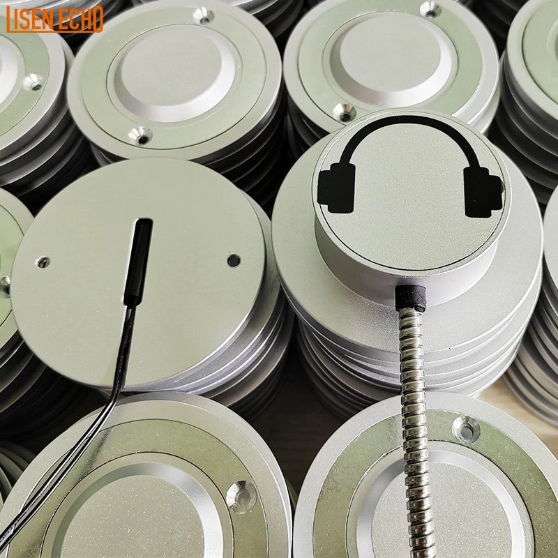 Factory Price OEM/ODM Metal Body Single Cup Ear Auto Play Magnetic Headsets for Museums
