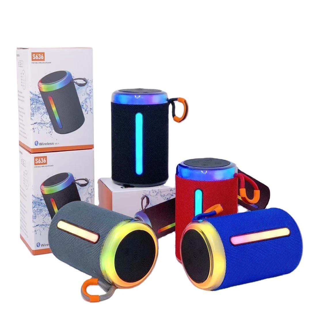 Factory Price Portable Sound Box Wireless Speaker 5.3 with RGB Lights