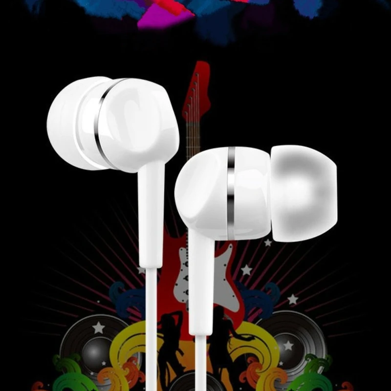 Factory Supply Cheap in-Ear Microphone Earphones 3.5mm Stereo Headphones with Mic