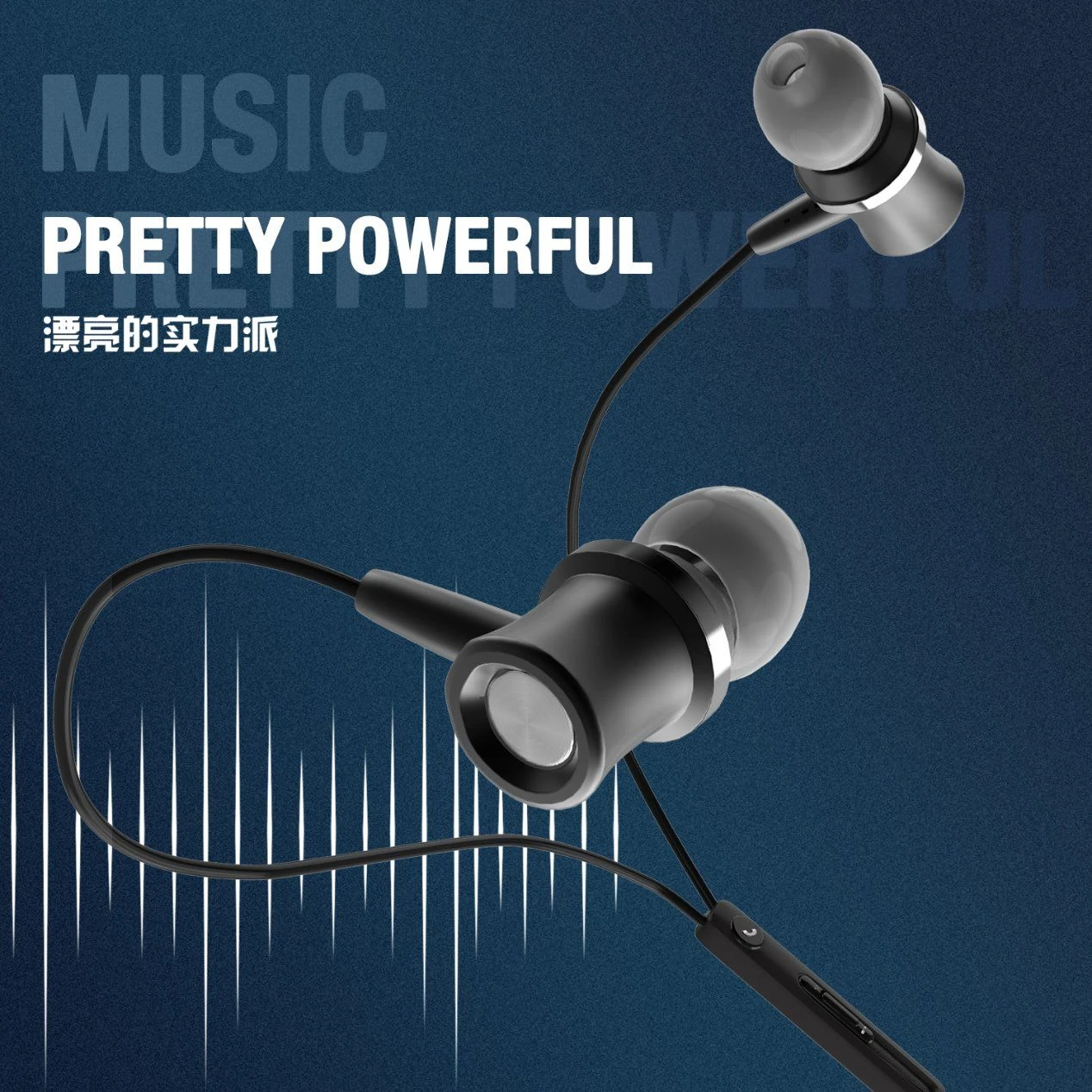 Factory Wholesale Price in Ear Wire Gaming Sports Bass Earphone Headset with Mic for Mobile Phone