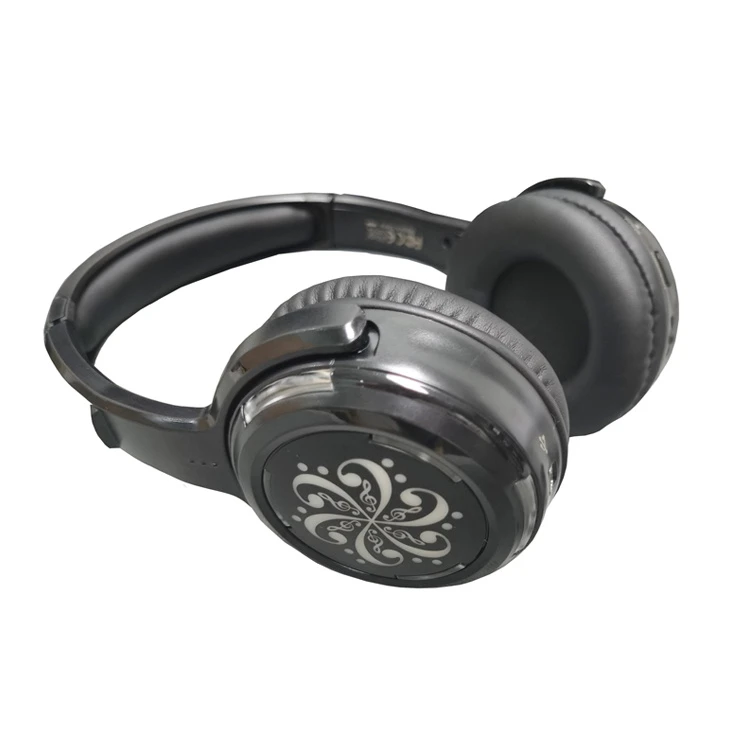 Factory’s High-Quality HiFi Coverage 500m 3 Audio RF Silent Party Headphones 3 Channels Disco Wireless Headset with LED