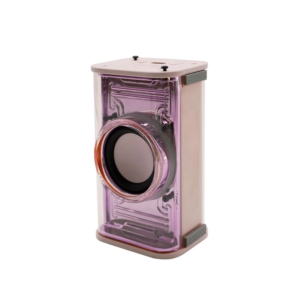 Fancy Clear Transparent Cyber Punk Mecha Little Steel Gun Bluetooth Speaker
