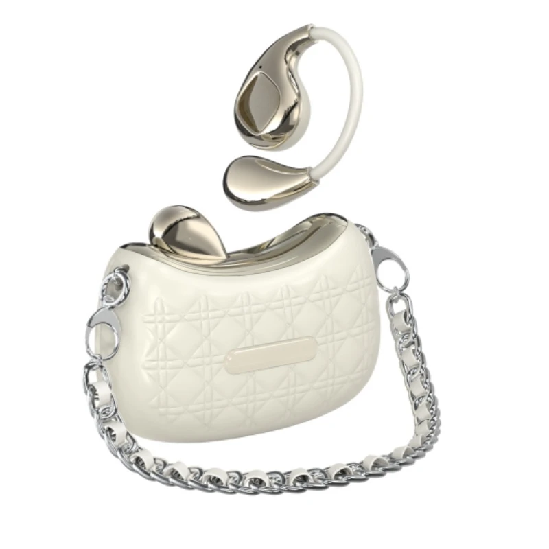 Fashion Bag Design Wireless Bluetooth 5.4 Hanging Ear-Hook Ows Earbuds for Easy Carrying with Noise Reduction