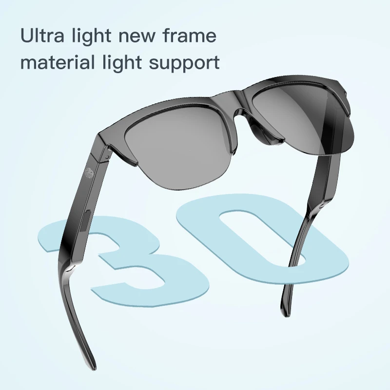Fashion Wireless Speaker Headset Headphone Music Eyeglass Audio Bluetooth Calling Smart Sunglasses