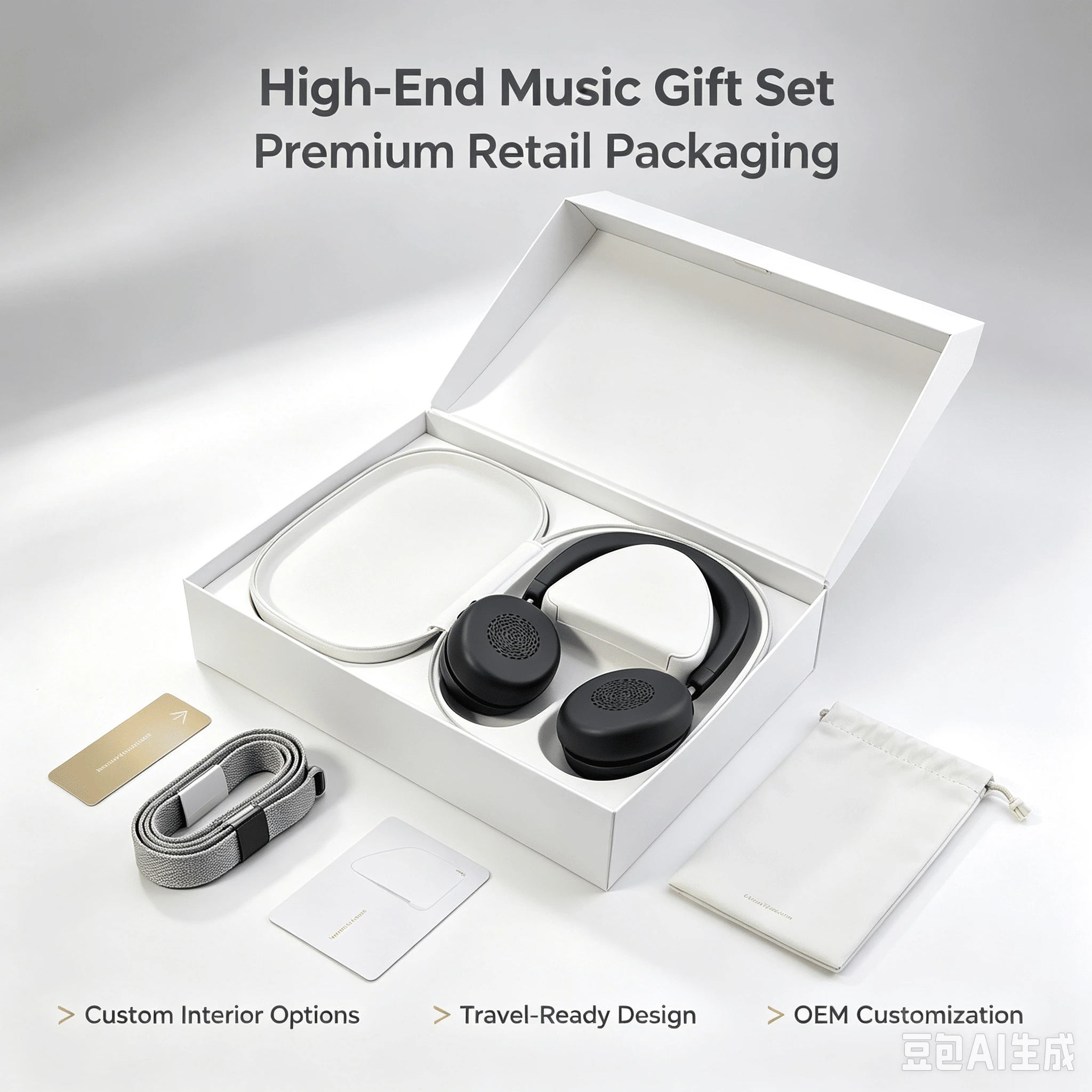 Fashionable EVA Headphone Case with Multi-Color Custom Logo Options