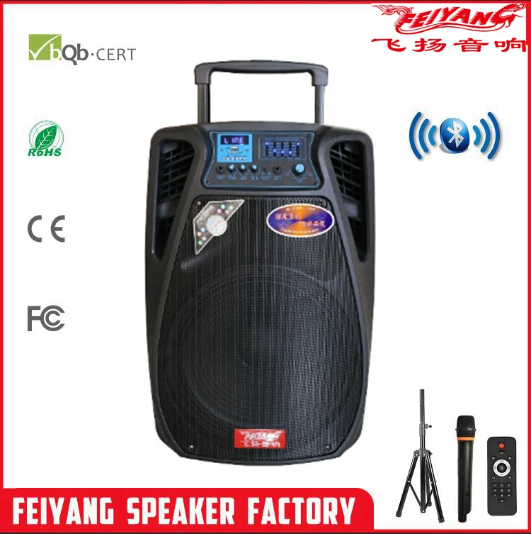 Feiyang/Temeisheng Bluetooth Portable Trolley Battery Speaker SL15-02