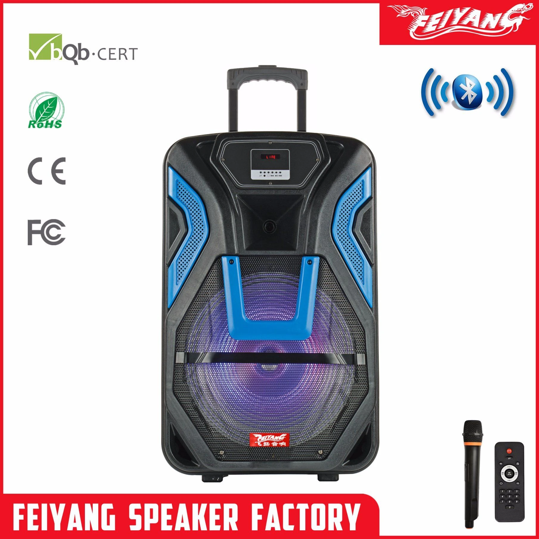 Feiyang/Temeisheng Rechargeable Battery Speaker Box with USB/TF Bluetooth F15-03