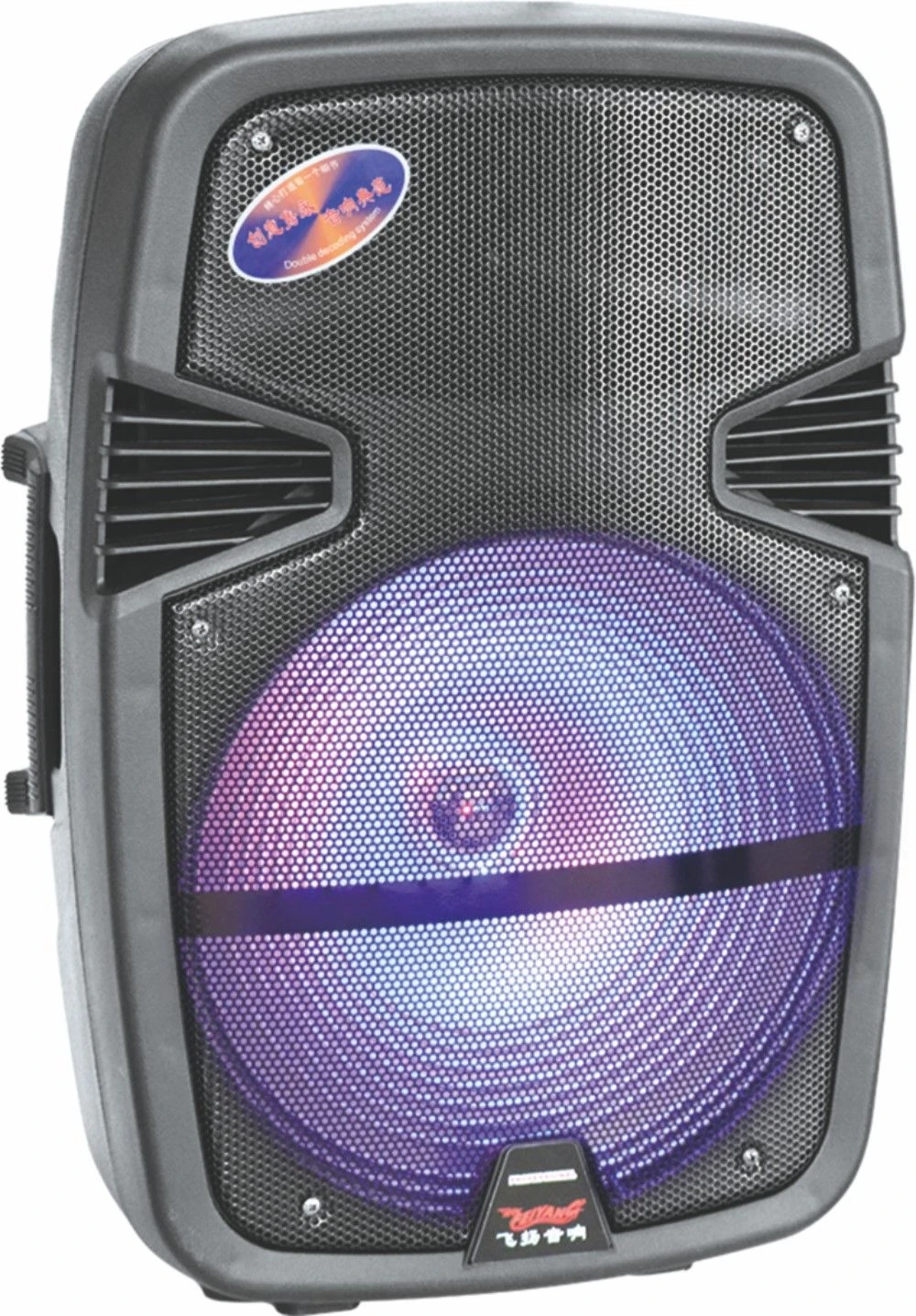 Feiyang/Temeishneg 15inch Portable Bluetooth Outdoor Speaker with Handle and Light F-23m
