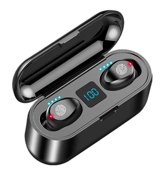 Fingerprint Touch LED in-Ear F9-34 Tws Headphones Bluetooth Earbuds Wireless Earphone