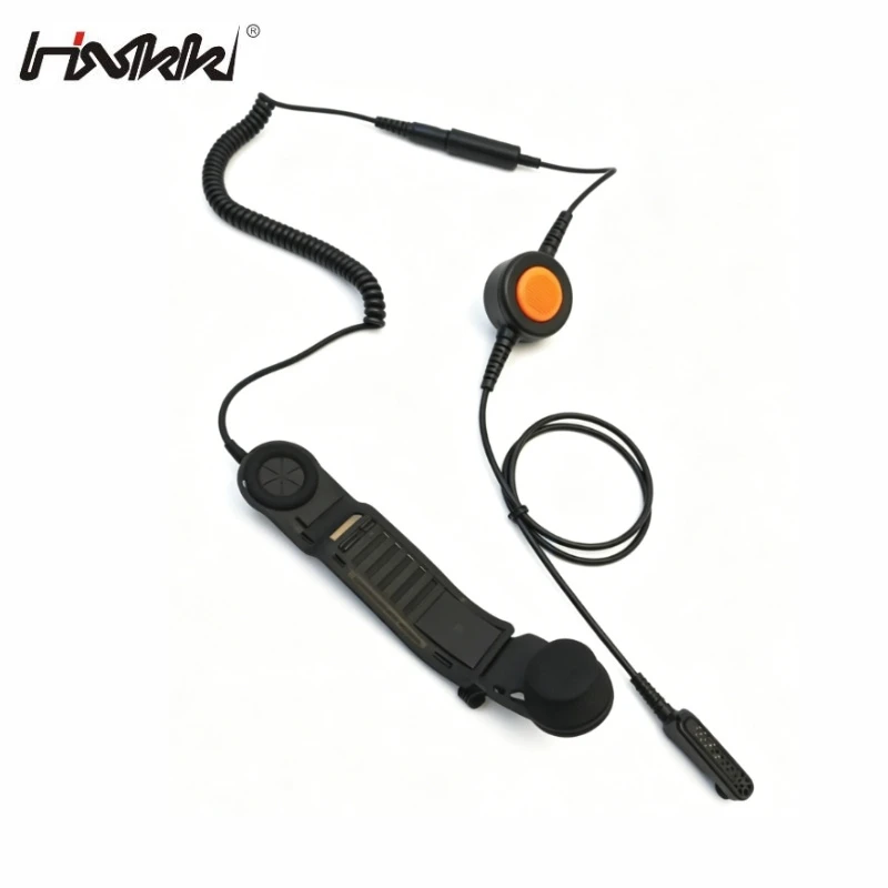 Firefighter Bone Conduction Headset with Big Ptt Button for Two-Way Radio Communication