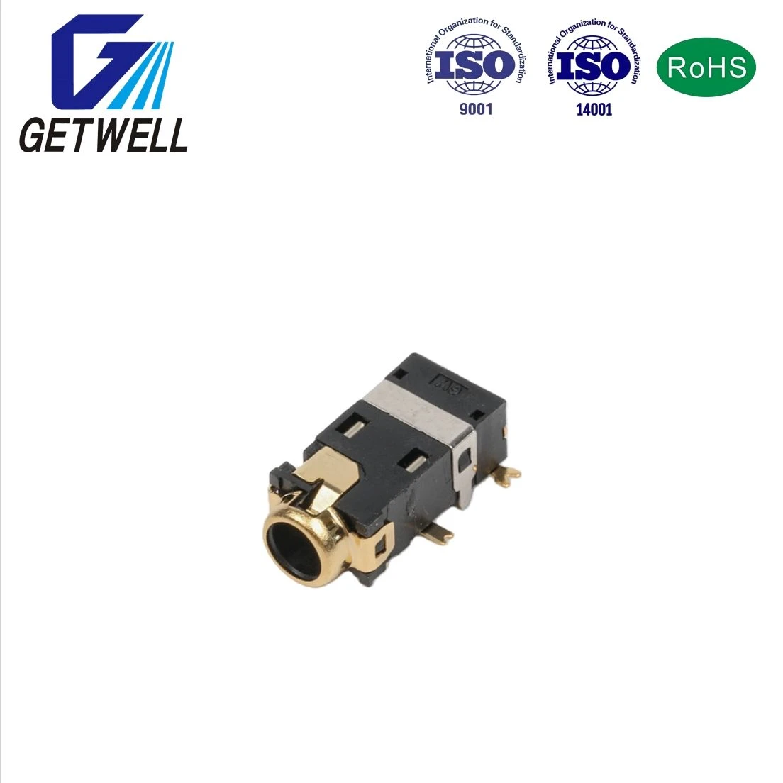 Flame Retardant LCP PA66 Audio Jack SMD Type for Electronic Assembly